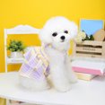 thumbnail image 3 of CSChome Robe pour Animaux Ourlet Superposé Confortable à Carreaux Doux Lavable Accessoire Photo Polyester Fournitures Ourlet Superposé, 3 of 7