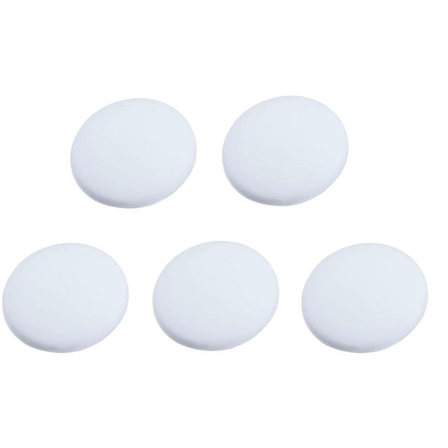 Protecteurs Muraux en Silicone Autocollants Butée de Porte Poignée de Porte Pare-Chocs Butée en Caoutchouc (Blanc)