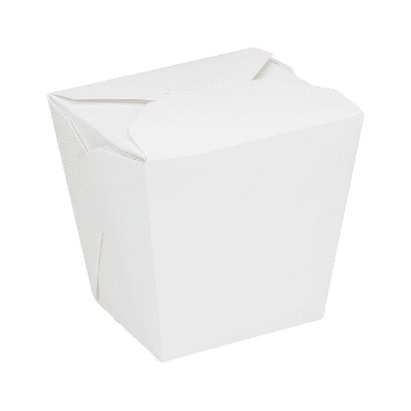 [450 ct] Karat White Chinese Take Out Boxes | 26 oz Paper Food Pails
