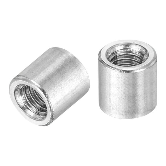 Round Weld Nuts, M5 x 8mm x 8mm Weld On Bung Female Nut Threaded - 201 Stainless Steel Insert Weldable 10pack
