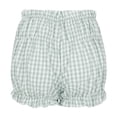 thumbnail image 4 of HAIJIE Womens Summer Swim Shorts Comfy Drawstring Casual Elastic Waist Short Pants Beach Shorts for Sister Women Elastic Waist Embroidered Ruffle Shorts, 4 of 7