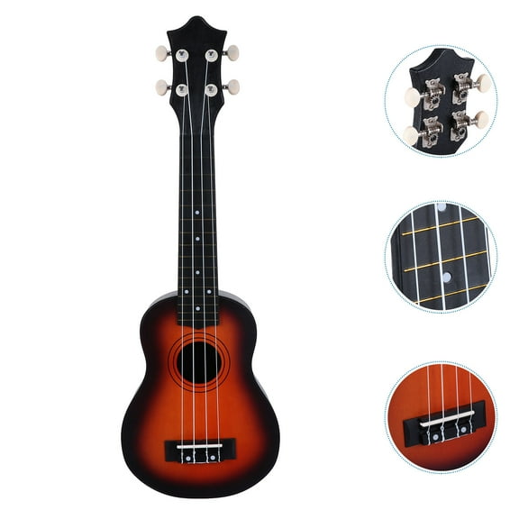 ELAYARD 12 Inches Black Ukulele Set for Beginners Lightweight Synthetic Material Easy to Learn Ideal