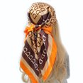 thumbnail image 3 of Pañuelo cuadrado de seda de moda para mujer, diadema con estampado de 90 x 90 cm, pañuelo para el cuello, banda para el pelo para la oficina, pañuelo para la cabeza para mujer, 3 of 5