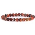 thumbnail image 1 of Bracelet Extensible Perles Rondes 6mm Agate Givrée Rêve 6.5 Pouces Unisexe, 1 of 2