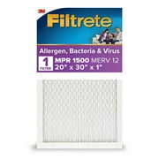 Filtrete 20x30x1 Air Filter, MPR 1500 MERV 12, Advanced Allergen, 1 Filter