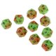 thumbnail image 2 of Dados Noctilucentes de de 20 Lados para D&D Juego de 10 - Naranja Sunnimix Juegos de rol Dados, 2 of 8