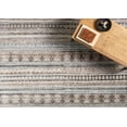 thumbnail image 5 of Hauteloom Adda Recycled Material Living Room, Bedroom Area Rug - Southwestern - Dark Red, Off White, Light Gray - 8' x 10', 5 of 6