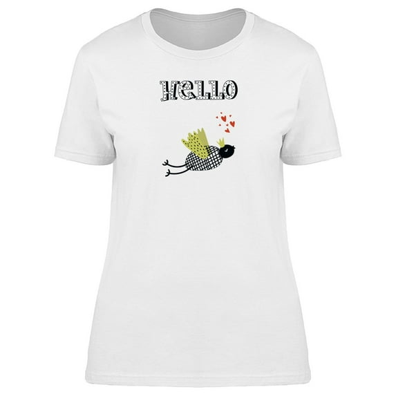 Abstract Bird With A Crown Tee Women's -Image by Shutterstock