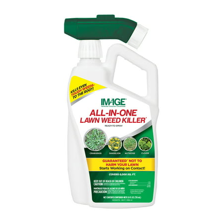 Image All-In-One Lawn Weed Killer Ready-to-Spray; 32