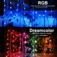 thumbnail image 3 of Cadena De Luz Rgb Con Control Remoto Wifi Bluetooth Cadena De Lámpara Compatible Para Decoración Del Hogar Yuarrent HA025309-02, 3 of 5