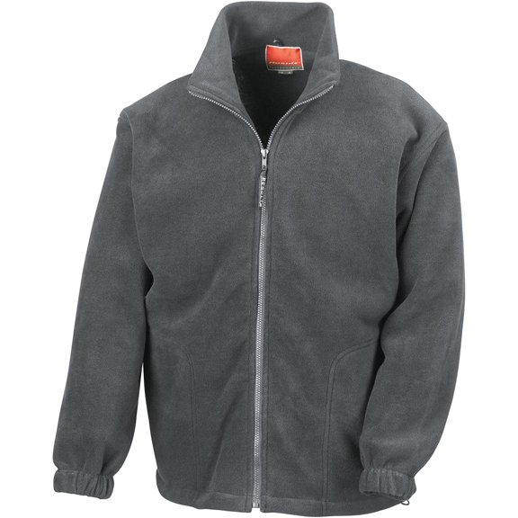 Result Mens Full Zip Active Fleece Anti Pilling Jacket Large Oxford Grey