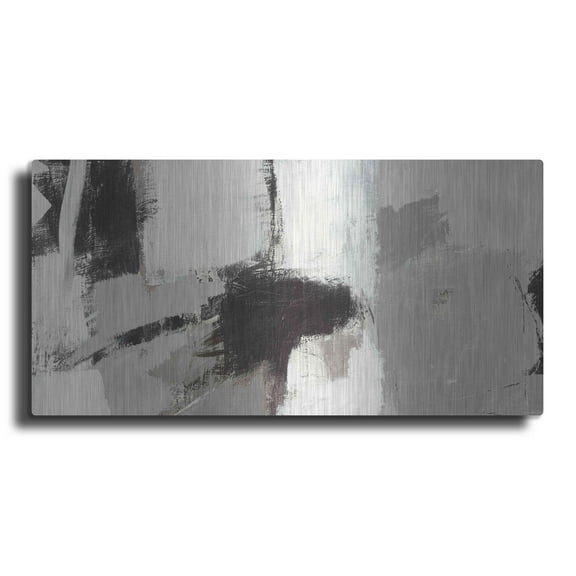 Luxe Metal Art 'Catalina I Neutral Crop' by Mike Schick, Metal Wall Art, 48"x24"