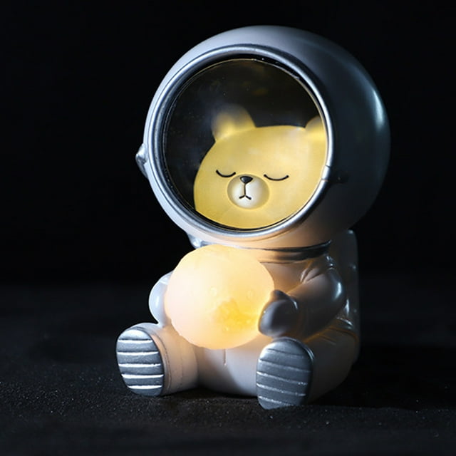 Small Led Lights Battery Powered Cute Spaceman Led Night Light Astronaut Lamps Desktop Decoration Battery Powered Night Light Night Light Battery Powered Battery Powered Led Lights