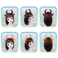 thumbnail image 6 of FENOHREFE Cartoon Cow Horn Headband Soft Fabric Elastic Designs for Kids Teens and Adults Anime Lover Cosplay Event Accessory, 6 of 7