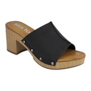 Women's Anka Wooden Mule Sandal
