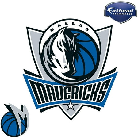 Logo Fathead Basketball - Fathead Dallas Mavericks Teammate Logo