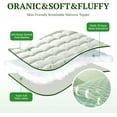 thumbnail image 2 of Mattress Topper Super Queen,1000 GSM Cooling Mattress Pad,Extra Thick Pillow Top Mattress Topper for Back Pain,Soft Mattress Protector Cover with 8"-18" Deep Pocket(66"x80"), 2 of 8