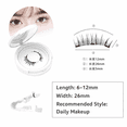 thumbnail image 2 of Magnetic False Eyelashes with Applicator, 2 Pairs Reusable Lashes, No Glue, Easy to Apply & Remove, Natural Look for Everyday Wear magnetic eyelashes, 2 of 5