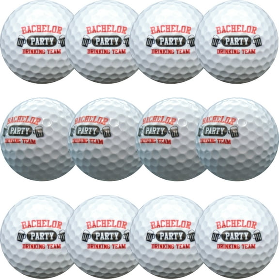 Bachelor Party Drinking Team Golf Balls 12 Pack by GBM GOLF