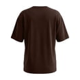 thumbnail image 5 of Women's Oversized Workout Cropped T Shirts Crew Neck Short Sleeve Casual Loose Summer Crop Tee Tops,XL, 5 of 7