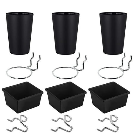 

6 Sets Bins Cups with Hooks Hooks Assortment Hooks for Cup Holder for Organizing
