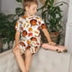 thumbnail image 4 of Balery Thanksgiving Turkey Leaves Conjunto de Pijama Infantil de Manga Corta con Estampado – Ropa de Dormir de Algodón Suave-Large, 4 of 6
