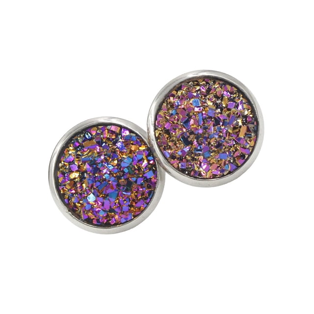 Sonducket Pendientes Gotas para los oídos de acero inoxidable Galvanoplastia fina Superficie lisa Ligero Pendientes Magnífico regalo para boda Ropa, zapatos y accesorios Miscelánea Negro Púrpura Sonducket AP009493-05B