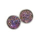 thumbnail image 3 of Pendientes Gotas Qarigey de acero inoxidable Galvanoplastia fina Superficie lisa Ligero Negro Púrpura, 3 of 6