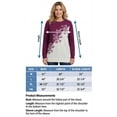 thumbnail image 2 of Turtle Bay New York Women’s Snowflake Color Block Crewneck Sweater,100% Soft Durable Acrylic, Long Sleeve, 2 of 5