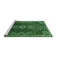 thumbnail image 2 of Ahgly Company Machine Washable Indoor Square Persian Emerald Green Traditional Area Rugs, 3' Square, 2 of 4