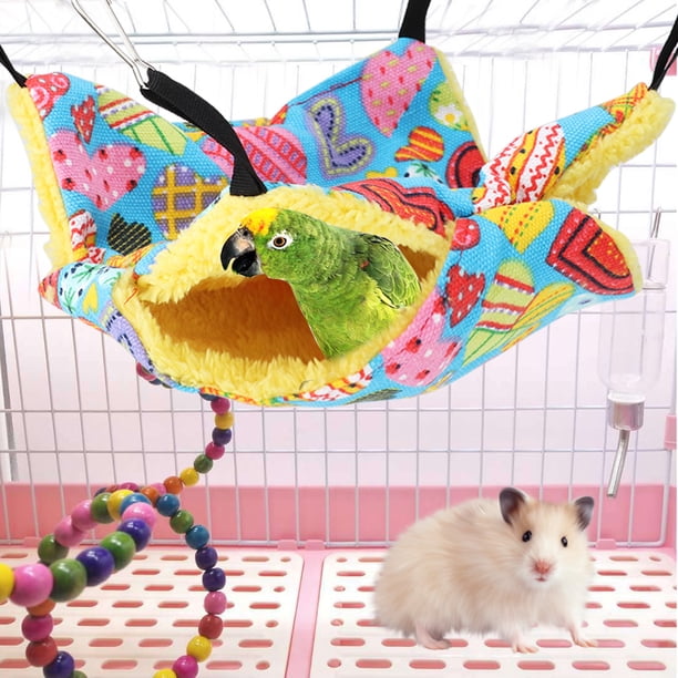 Cama colgante hamaca para hámster jaula para cama colgante cálida cama para mascotas para jaula para hámster ANGGREK Otros