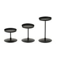thumbnail image 2 of QSTDGVPW 3Pcs Pillar Candle Holder, Table Centerpiece Classic Desktop Ornament Candlestick Holder Candle Stand for Holiday Living Room Black Plate, 2 of 5