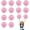 Pink+White, variant on 12 PCS pom poms Cheerleading,13.8inch Sports Team Spirits Cheering Squad Dance Training with Handle Rings