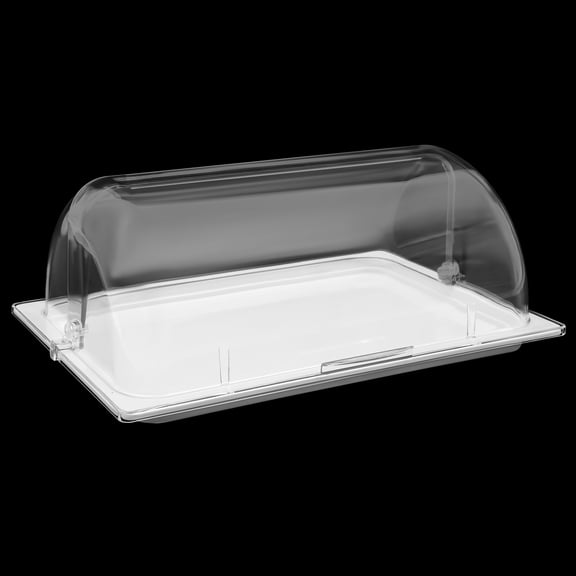 Clear Food Grade PC & Melamine Display Tray with Tight-Fitting Lid for Buffet Party Hotel Use