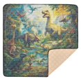 thumbnail image 6 of WOBOGO Dinosaurs Time Baby Playmats Extra Large Waterproof Rollable Activity Pads for Toddlers 50×50inch, 6 of 7