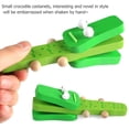 thumbnail image 1 of Castañuela de madera de dibujos animados, mango de badajo, juguetes de instrumentos musicales para niños (cocodrilo Tmvgtek libre de BPA, 1 of 5