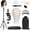 Black, variant on 22" Canvas Cork Wig Head with 57" Mannequin Tripod for Wigs,Manikin Head Block Set for Wigs Making Display with Wig caps,T Pins Set,Comb