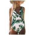 thumbnail image 1 of Maillot de Bain une-Pièce pour Femmes Imprimé Maternité Bikini Natation Tenue de Plage, 1 of 4