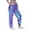 Blue, variant on Womens Shiny Metallic High Waist Stretchy Jogger Pants Holographic Hop Club Wear Streetwear (Light Gray, XXL)