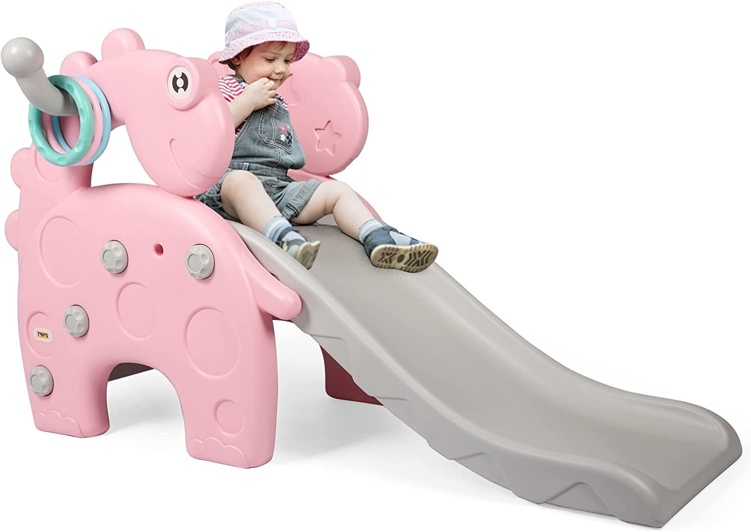 Toddlers Slide and Climber Set 4 in 1 Play Slide + 3Step Climbers