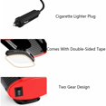 thumbnail image 4 of Mini Car Heater, Portable 12V 120W Cigarette Lighter Plug Defroster Demister with Hot Cold Wind, Black, 4 of 5