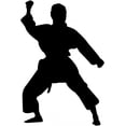 thumbnail image 2 of Martial Arts Silhouette Wall Mural by Wallmonkeys Peel and Stick Graphic (36 in H x 24 in W) WM111446, 2 of 4
