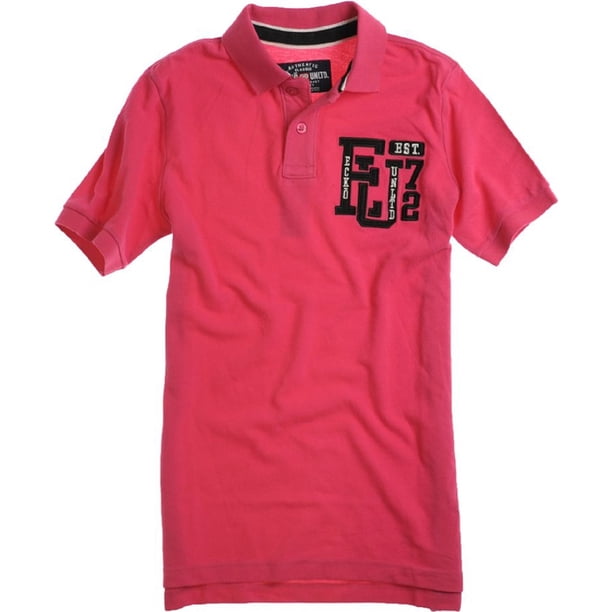 Ecko Unltd. Polo de rugby Eu 72 con pecho izquierdo para hombre, rosa, grande