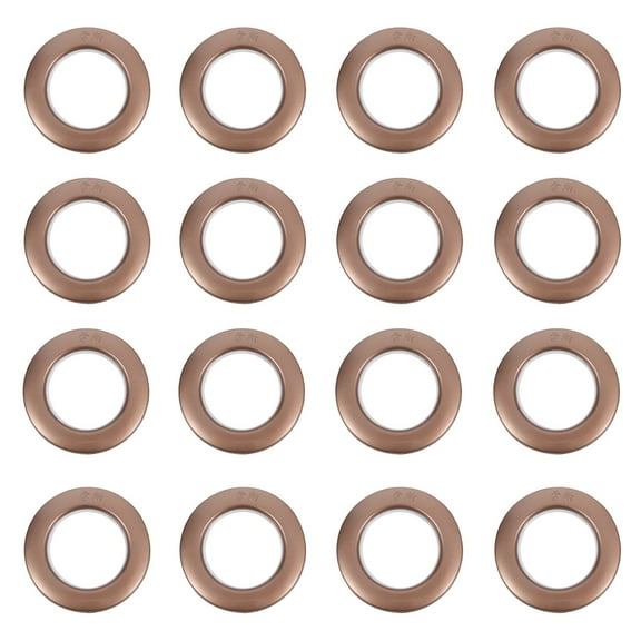 75 Pack Curtain Grommets,Inner Diameter 1-11/16"(43mm) Curtain Eyelet Rings Nanoscale Low Noise Roman Ring (Matt Coffee)