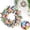 A, variant on Spring Wreaths for Front Door, Spring Summer Colorful Flower Wreath for Front Door, Wild Flowers Wreath for Home Decor, Colorful Wild Flowers with Green Leaves for Everyday, 35cm