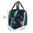 thumbnail image 3 of Easygdp Colorful Plant Wolf Bolsa Térmica Premium - Tela Oxford Impermeable, Gran Capacidad, Bolsillo Frontal, Unisex para Trabajo, Escuela, Actividades al Aire Libre y Picnics, 3 of 8
