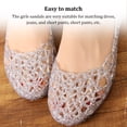 thumbnail image 4 of Sandalias Minnieouse 1 par de mujer zapatos de gelatina transpirables informales de verano cristal a la moda Calzado malla Talla 37 Azul, 4 of 6