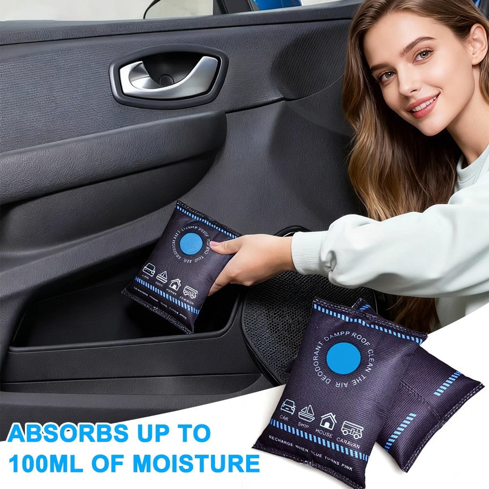 Venoro Reusable Silica Gel Car Dehumidifier Bags Windshield & Interior Moisture Control