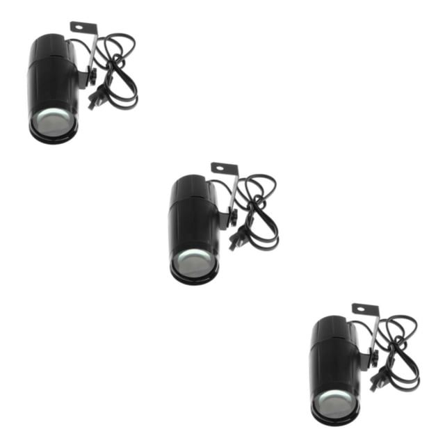 relayinert Powerful LED Beam Spotlight White Mini Stage Light 15.5x5.5CM 3 Set