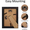 8x10 Picture Frame Set of 4, Black Photo Frames for Wall Mount and
